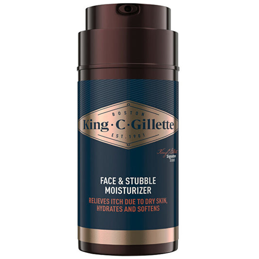 Gillette King C. Face & Stubble Moisturizer - Moisturizing cream for face and stubble 100ml