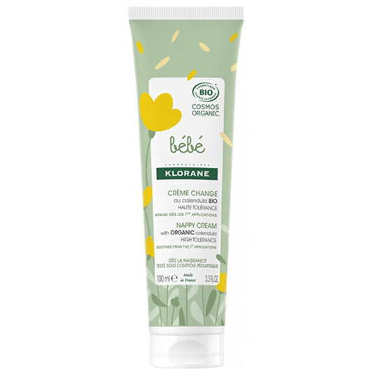 Klorane Bébé Diaper Change Cream - Kremas nuo vystyklų bėrimo su ekologiškomis medetkomis