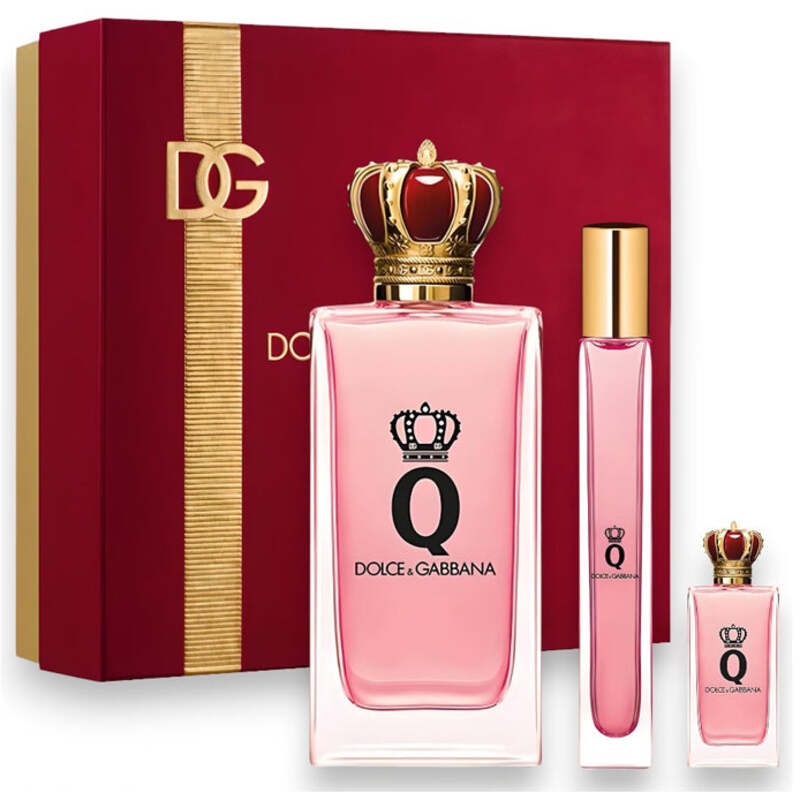  Dolce Gabbana Q by Dolce & Gabbana Gift Set EDP 100 ml, miniature EDP 5 ml and miniature EDP 10 ml 