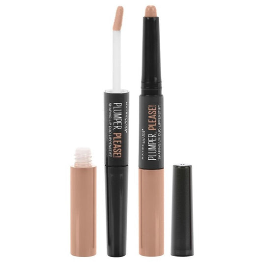  Maybelline Plumper, Please! Shaping Lip Duo - Plumping and Enlarging Lipstick and Gloss 5 ml Power Star