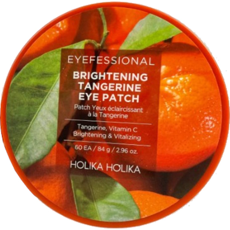 Holika Holika Eyefessional Brightening Tangerine Eye Patch (60 vnt.) - Šviesinantys hidrogelio pagalvėlės paakiams
