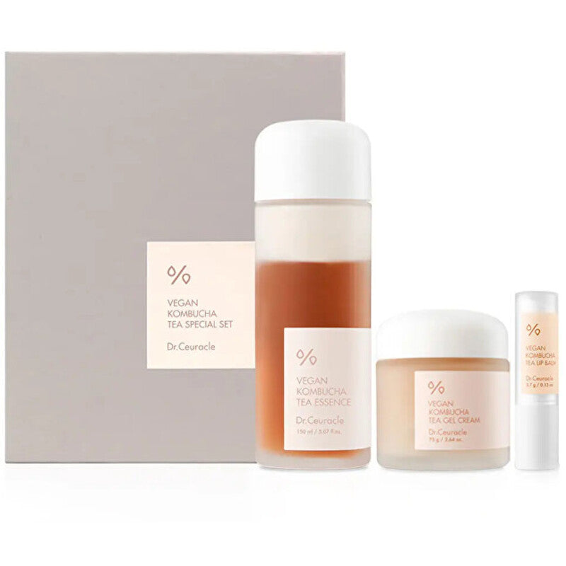Dr.Ceuracle Vegan Kombucha arbatos specialus rinkinys – odos priežiūros dovanų rinkinys