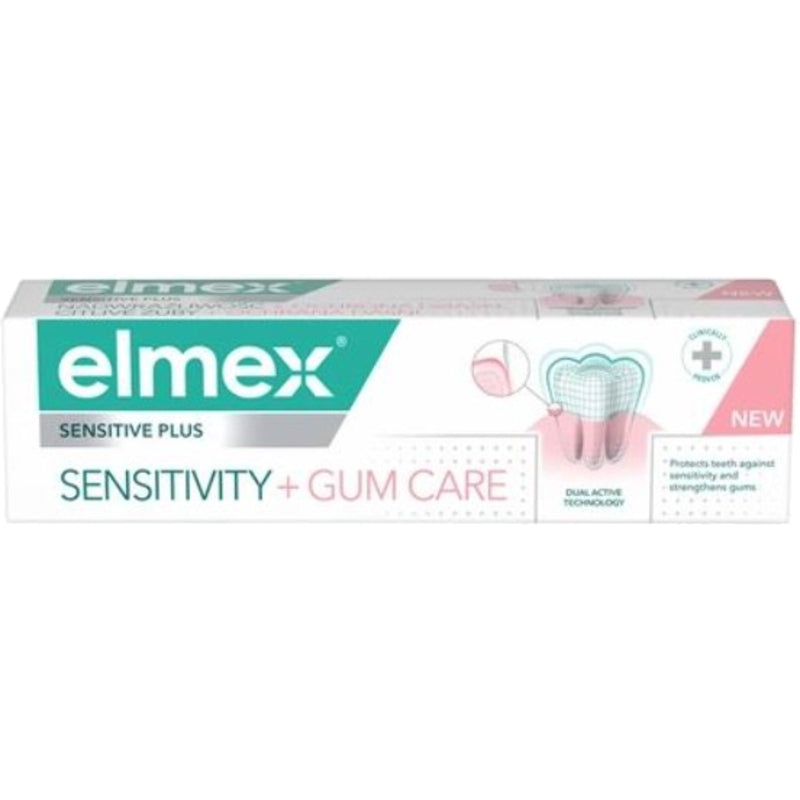 Elmex Sensitive Plus Sensitivity + Gum Care Toothpaste - Toothpaste for sensitive teeth and gums 75ml