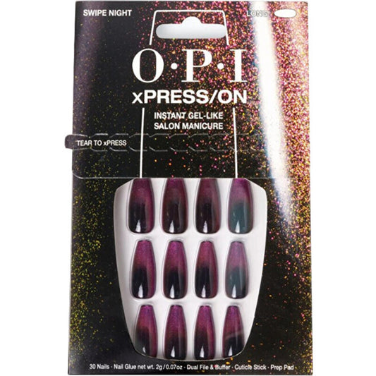 OPI xPRESS/ON Press On Nails - Gel Nails Swipe Night