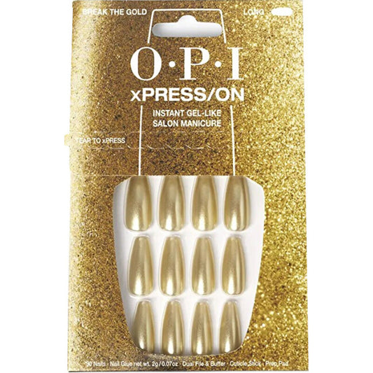 OPI xPRESS/ON Press-On Nails - Gel Nails Break The Gold