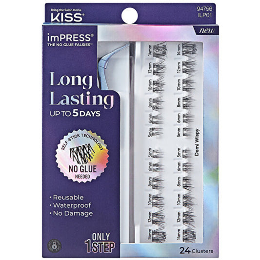 „Kiss My Face imPRESS Press on LongLasting 01“ – dirbtinės blakstienos