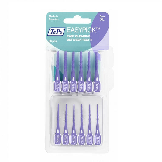 TePe EasyPicks XL Purple (36 vnt.) - Dantų krapštukai