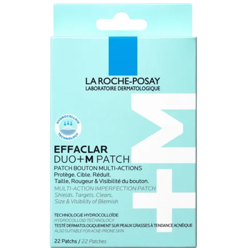 La Roche-Posay Effaclar Duo+M daugiafunkcinis netobulumo pleistras (22 vnt.) - Hidrokoloidiniai pleistrai odos trūkumams šalinti