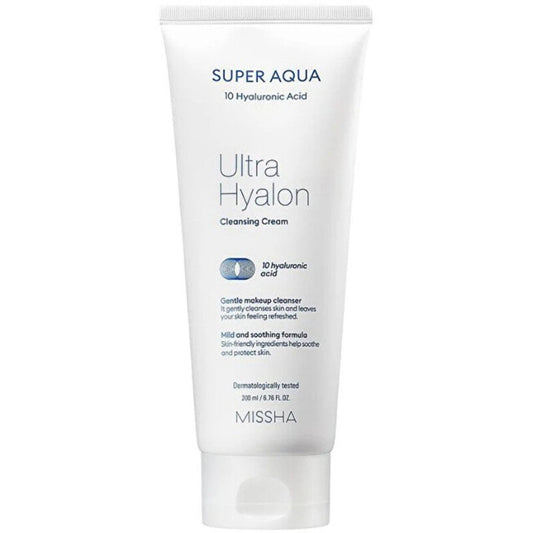 „Missha Super Aqua Ultra Hyalon Cleansing Cream“ – drėkinamasis valomasis kremas