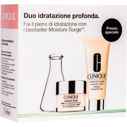„Clinique Moisture Surge“ veido priežiūros rinkinys – drėkinamosios odos priežiūros dovanų rinkinys