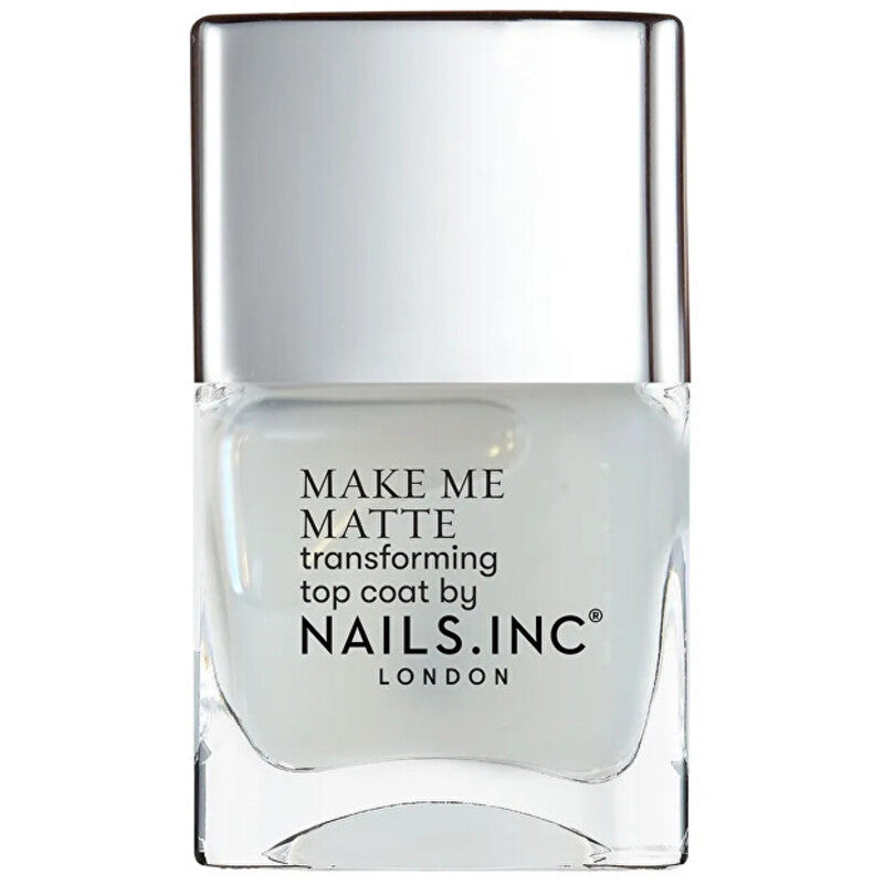 Nails.Inc Better On Top Make Me Matte Transforming Top Coat viršutinis sluoksnis - Matinį efektą suteikiantis viršutinis sluoksnis nagams 14 ml