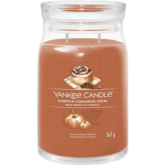 Yankee Candle Moliūgų ir cinamono sūkurio žvakė (moliūgų ir cinamono sūkurys) - kvapni žvakė