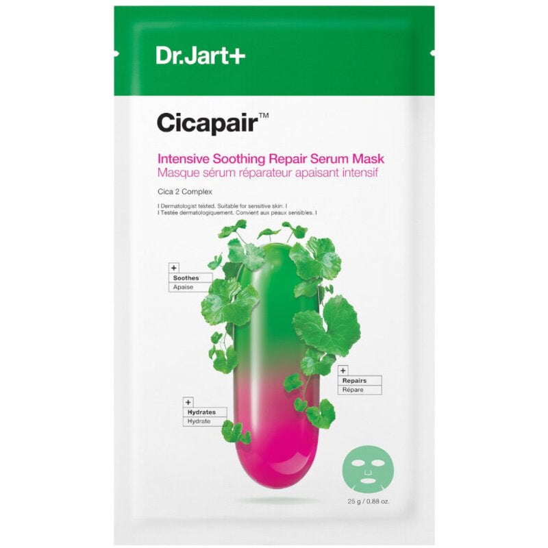 Dr. Jart+ + Cicapair™ Intensive Soothing Repair Serum Mask – Raminanti ir drėkinanti veido kaukė