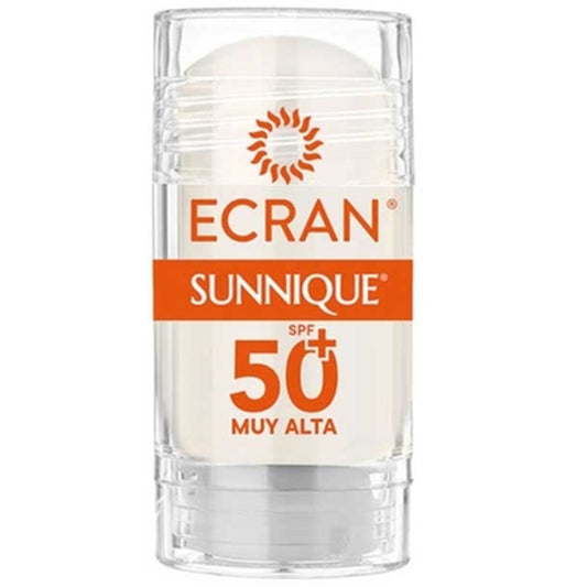 Ecran® Sunnique® veido ir iškirptės lazdelė SPF 50+ – veido putos apsaugai nuo saulės