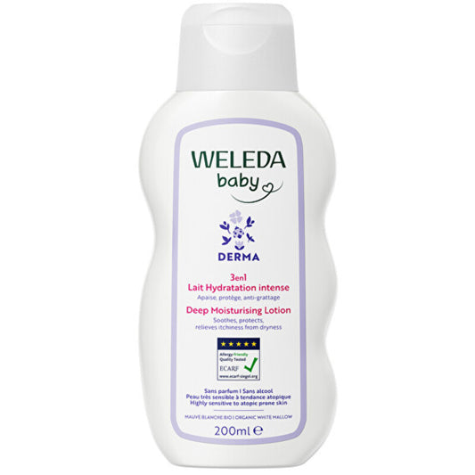 Weleda Derma giliai drėkinantis losjonas – drėkinantis pienas 3 viename