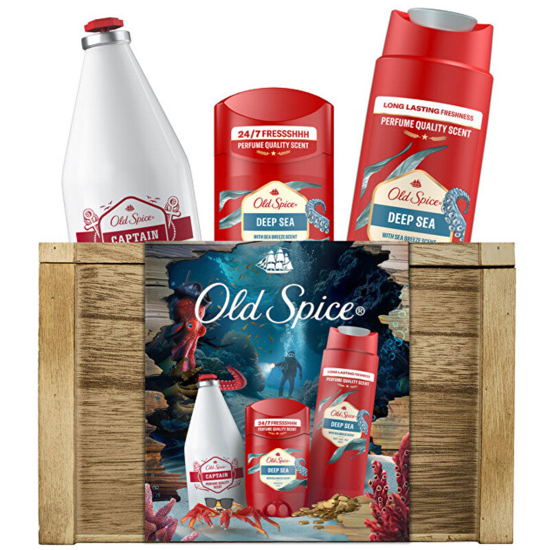 Old Spice Deep Sea dovanų rinkinys – kūno priežiūros dovanų rinkinys