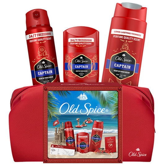Old Spice Captain Set with Kosmetinė - Dovanų rinkinys su kosmetine