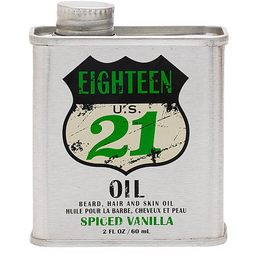 18.21 Man Made Barzdos, plaukų ir odos aliejus (aštrus vanilės skonis) – universalus barzdos aliejus