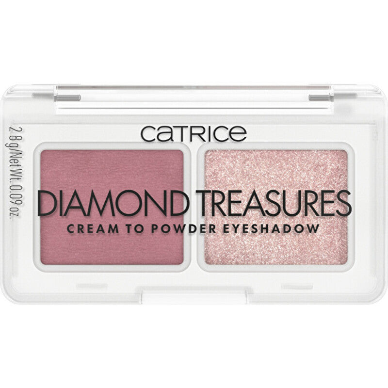 Catrice „Diamond Treasures“ kreminės-pūderinės konsistencijos akių šešėliai – akių šešėlių paletė 2,8 g