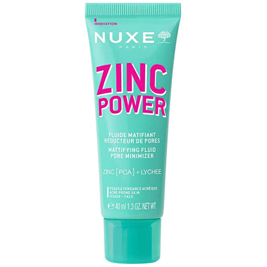 „Nuxe Zinc Power Mattifying Fluid Pore Minimizer“ – matinį atkuriamasis veido skystis