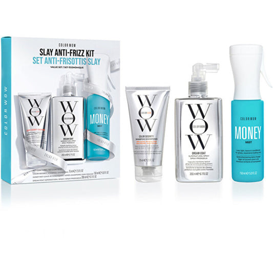 Color Wow „Slay“ dovanų rinkinys nuo plaukų šiaušimosi