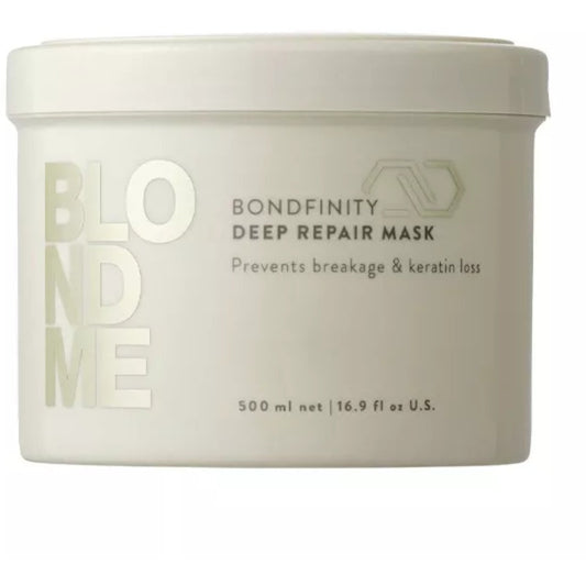 Schwarzkopf Professional „BlondMe Bondfinity Deep Repair“ kaukė – giliai regeneruojanti kaukė šviesiems plaukams