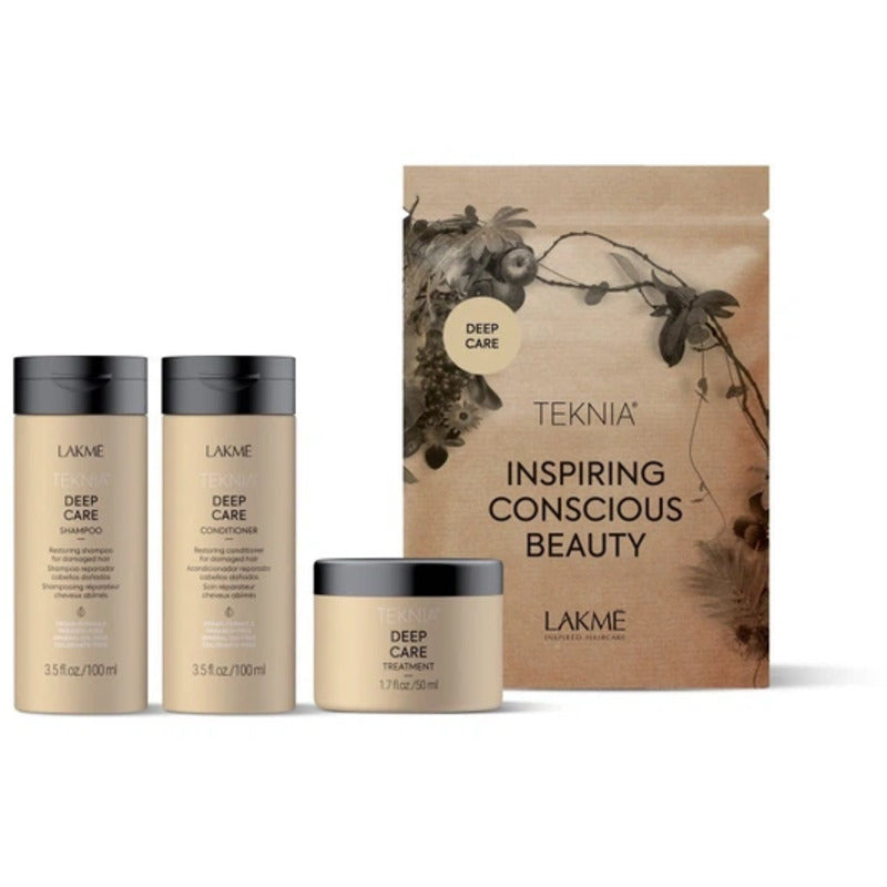 Lakmé „Teknia Deep Care“ kelioninis rinkinys sausiems ir pažeistiems plaukams