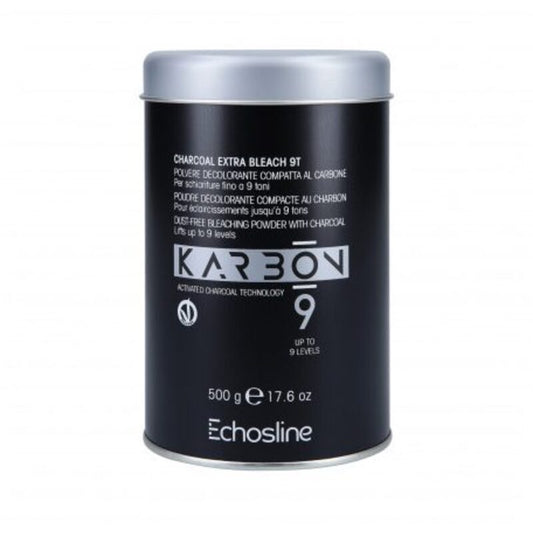 Echosline „Karbon 9“ plaukų šviesinimo milteliai be dulkių su medžio anglimi