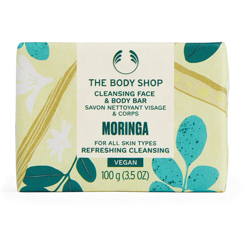 The Body Shop Moringa veido ir kūno muilas – kietasis muilas veidui ir kūnui