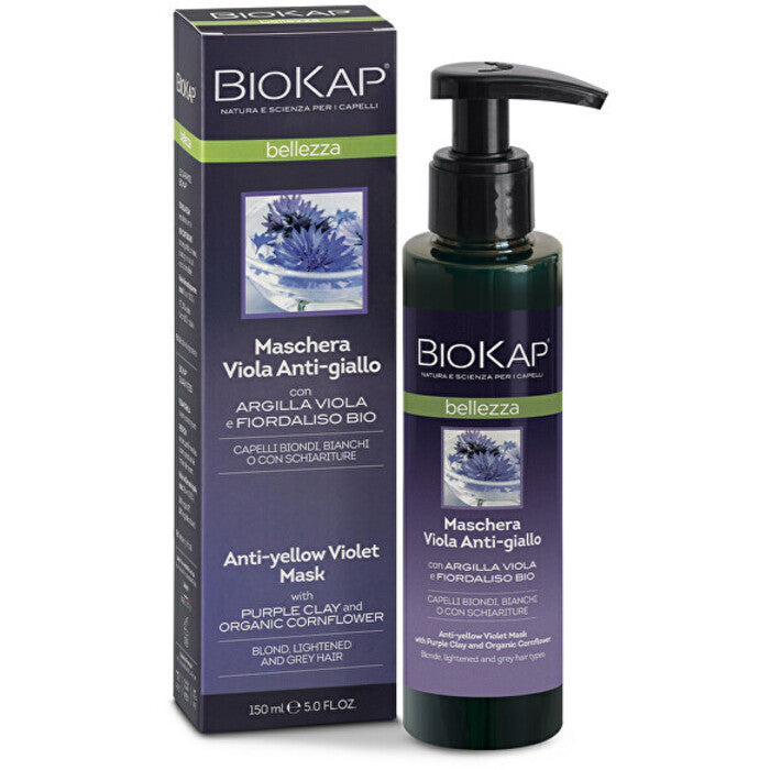 Biokap Plaukų kaukė su geltonais atspalviais, neutralizuojančiais 150 ml