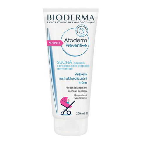 „Bioderma Preventive Atoderm“ – maitinamasis ir atkuriamasis kremas sausai odai.